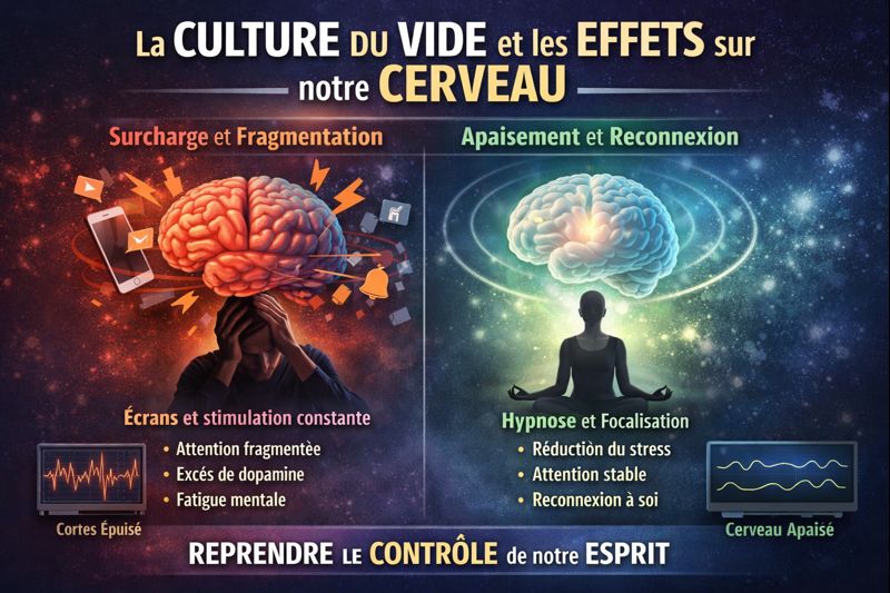 La culture du vide fatigue nos cerveaux — blog de Frédéric Garcia, praticien en hypnose à Valence